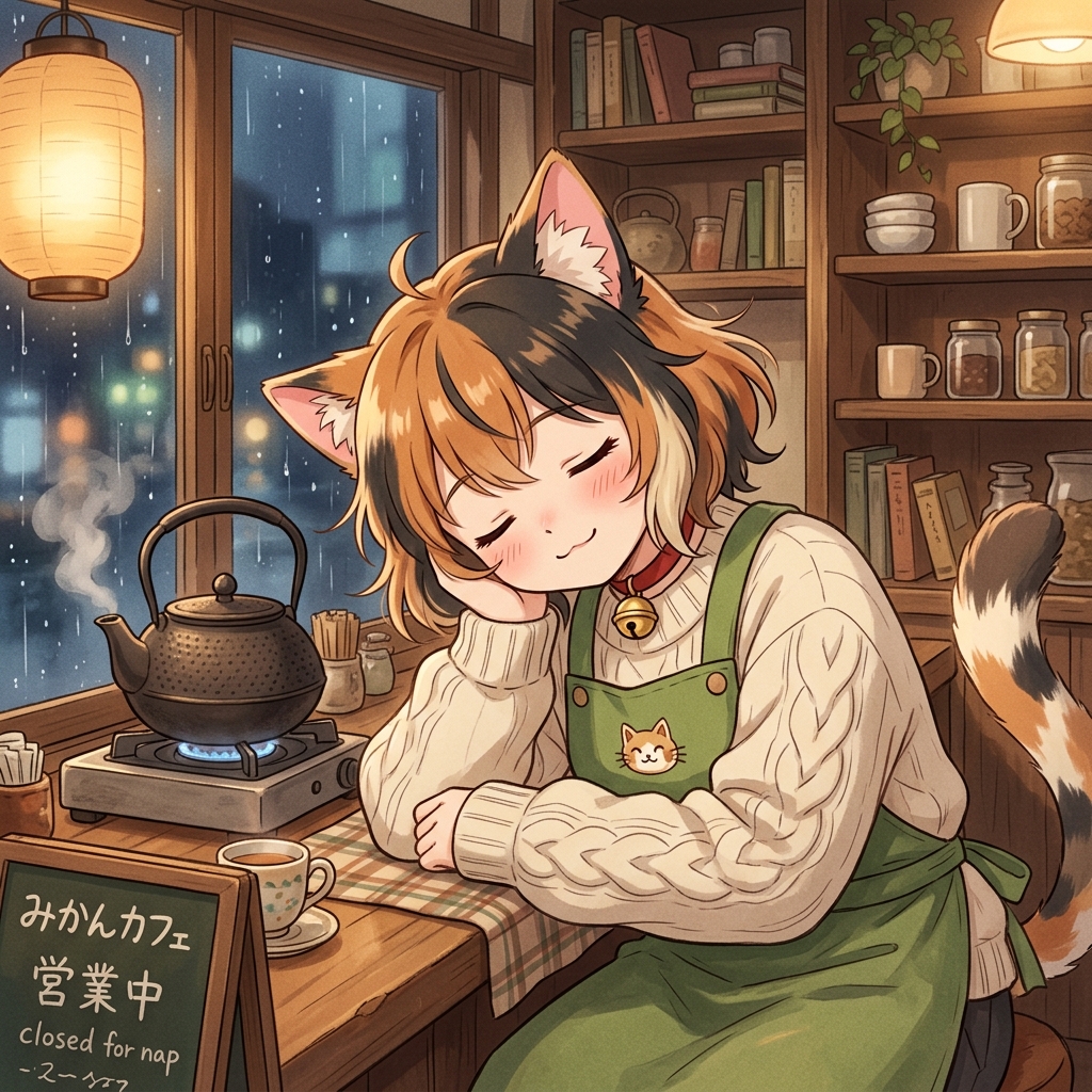 Mikan the Calico Cat